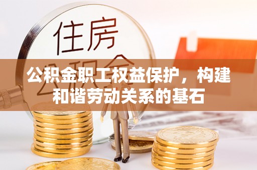 企石公积金职工权益保护，构建和谐劳动关系的基石
