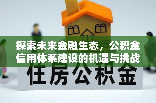 企石探索未来金融生态，公积金信用体系建设的机遇与挑战