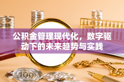 企石公积金管理现代化，数字驱动下的未来趋势与实践